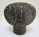Anthropomorphic candle holder, scarified ceramic, stamped design