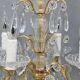 Pair girandoles chandelier bronze & crystal louis XV style