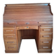 American solid oak desk with antique patina