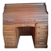 Bureau américain chêne massif patine antiquaire