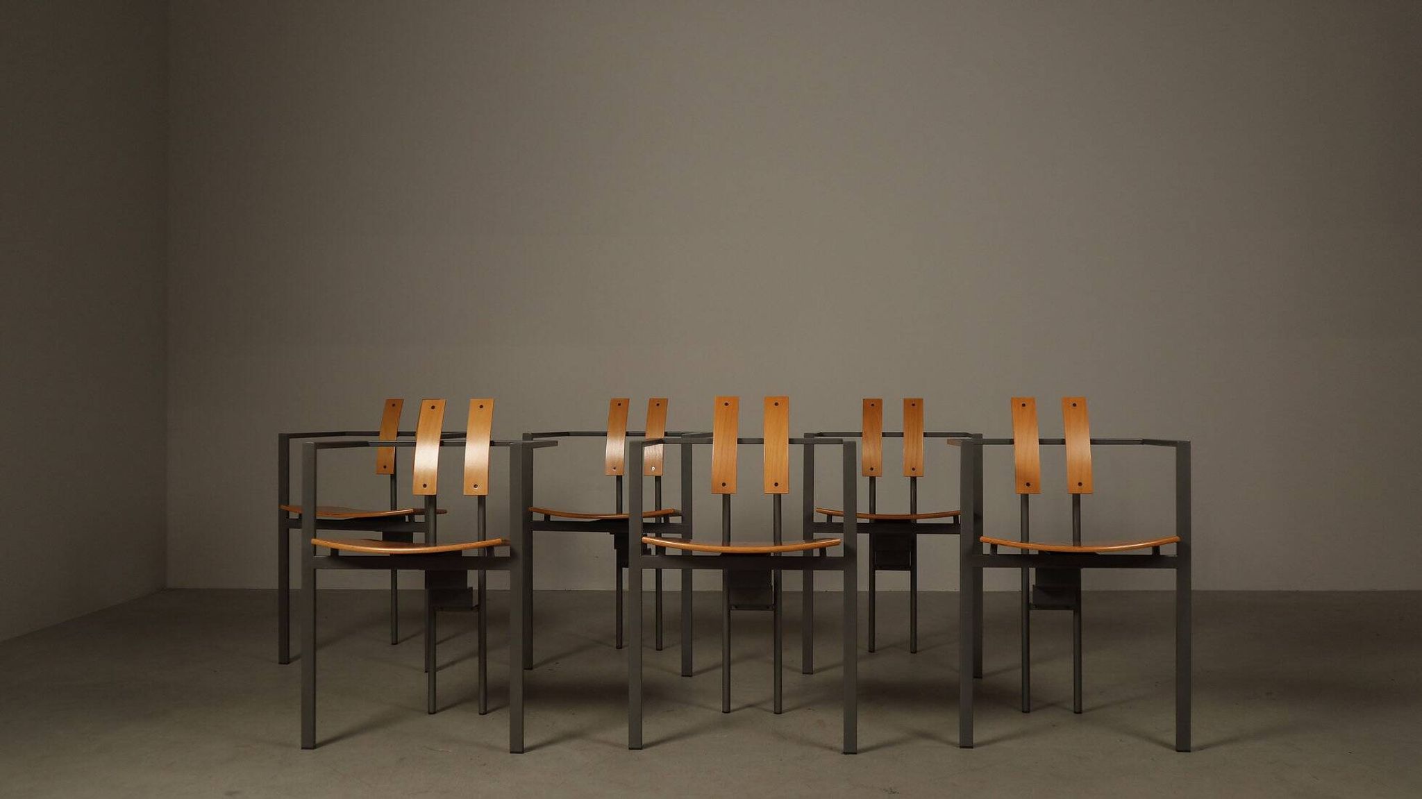 Set of six Trix chairs by Karl-Friedrich Förster for KFF, Germany, 1980s