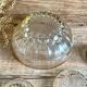 6 coupelles et le saladier verre vintage