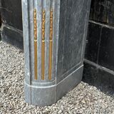 Louis XVI style half-moon fireplace in marble circa 1880