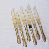 6 vintage knives in English silver metal hallmarked 2106273