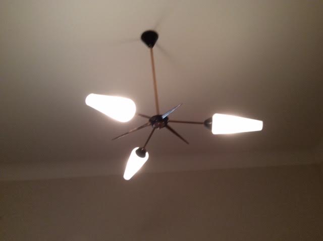 Chandelier 3 vintage lamps