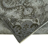 Hand-knotted antique oriental 1970s 147 cm x 241 cm grey carpet
