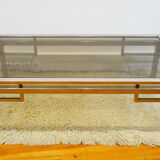 Jansen House coffee table by Guy Lefèvre steel glass 1970