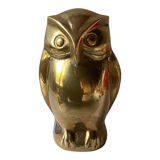 Brass owl book end