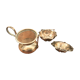 Batch of 2 colanders and silver metal drain for tea infusion