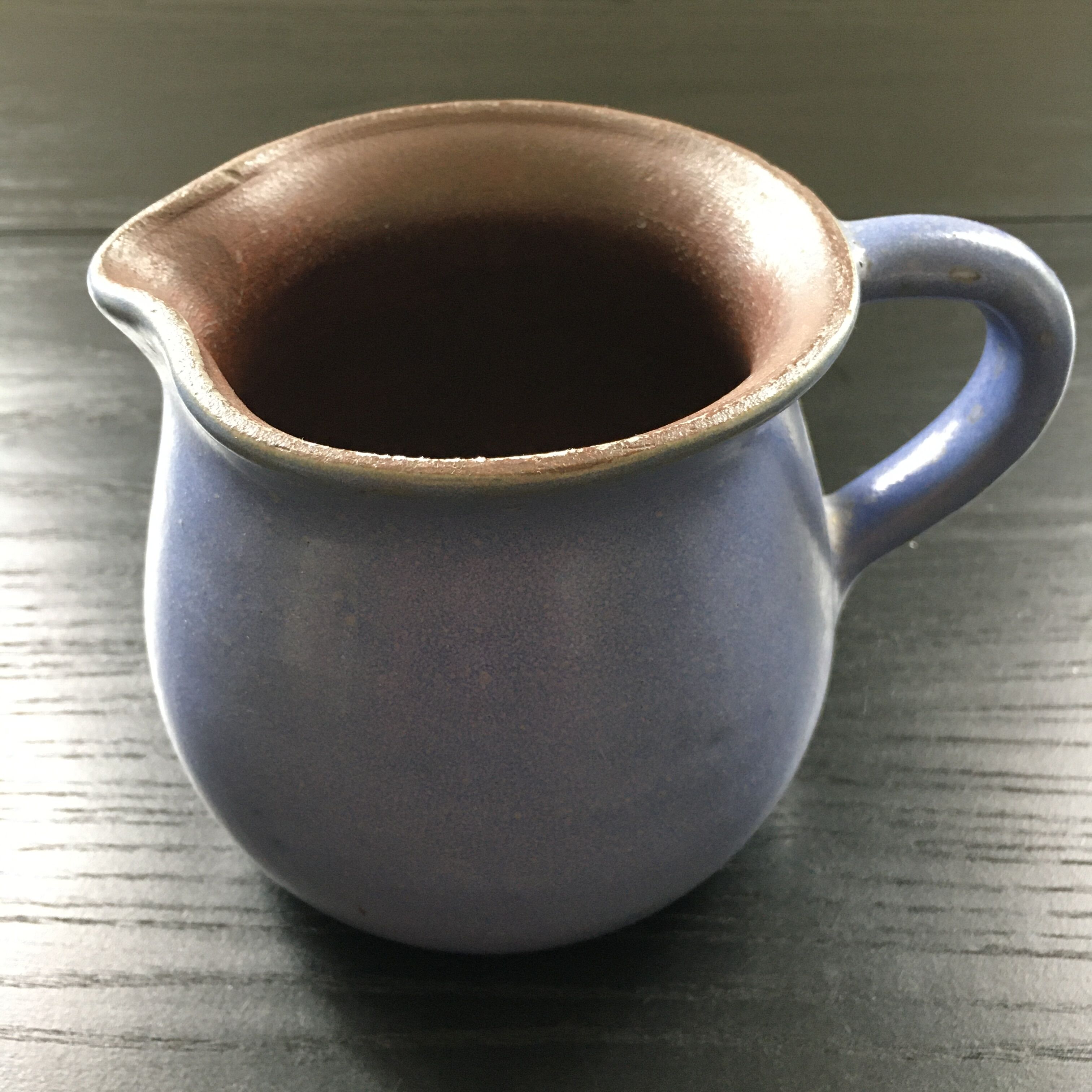 Blue stoneware jug