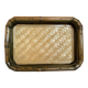 Plateau vintage en rotin bambou