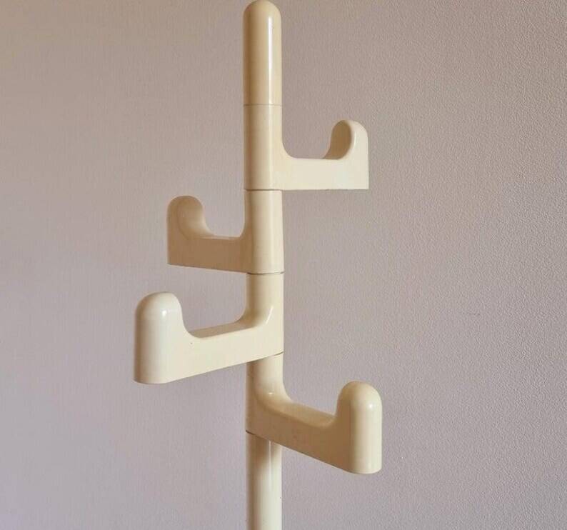 Midcentury Floor Coat Rack Gedy, Makio Hasuike, Italy, 1970s