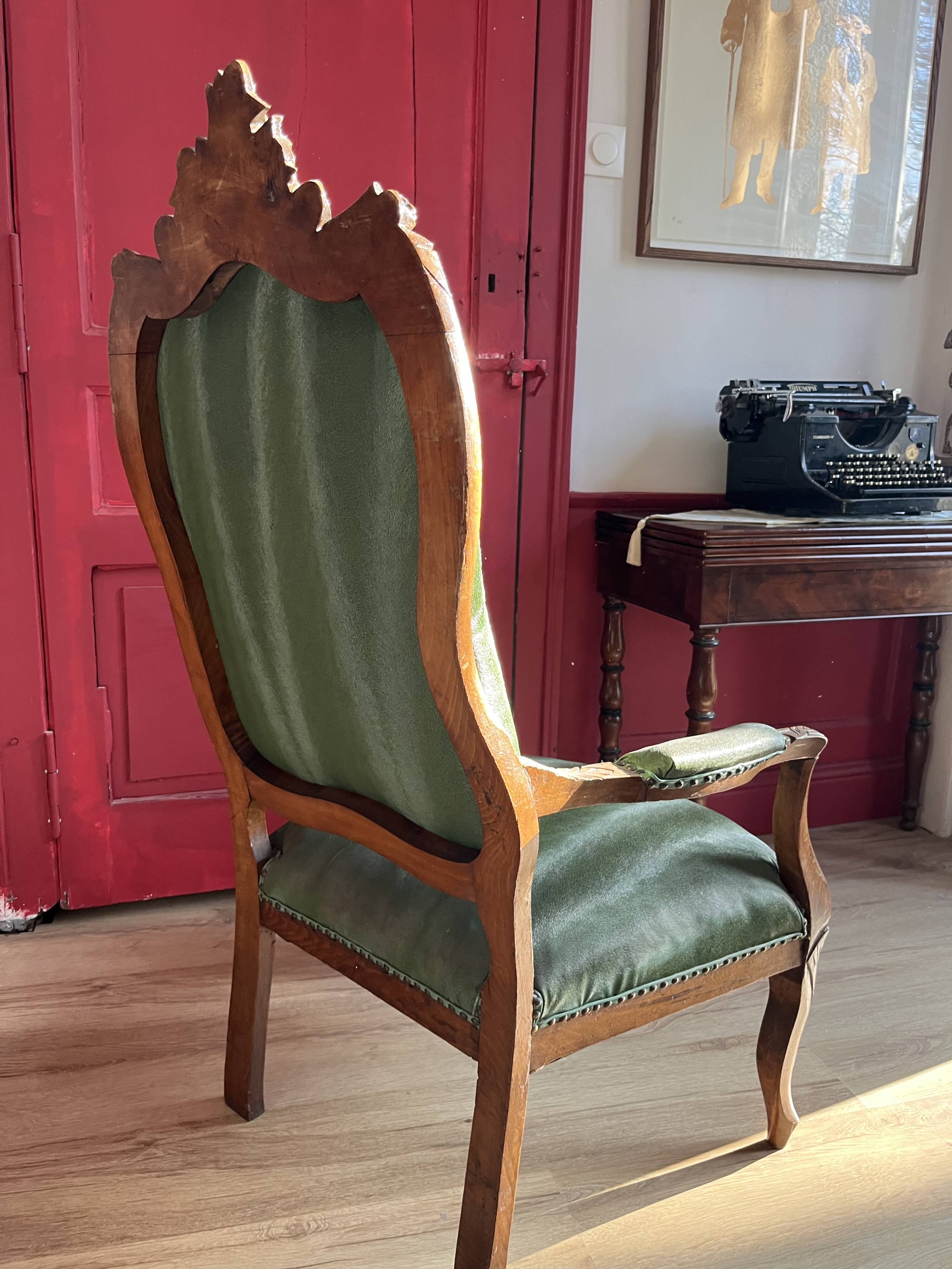 Louis XV revival bergère armchair. Ideal for decorators/resellers.
