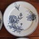 Set of 6 flat plates in old earthenware – Féria model, Sarregue