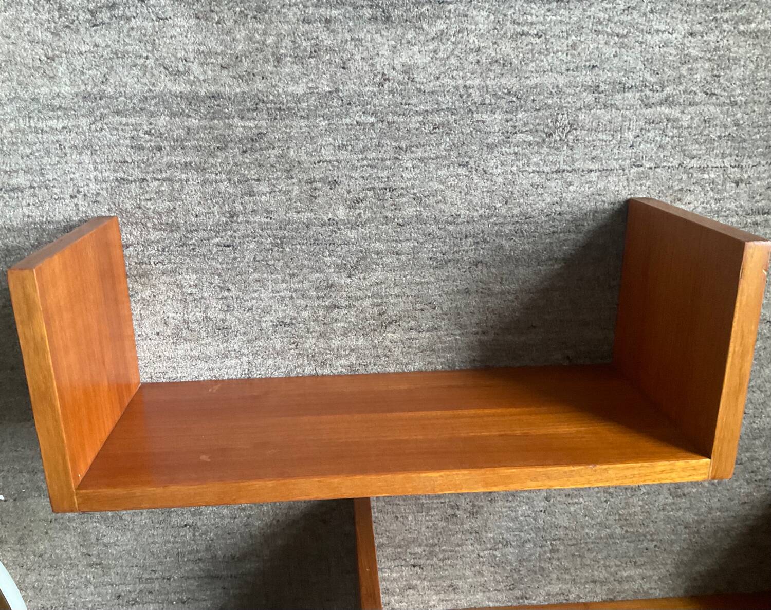 Pair of Scandinavian teak shelves from the 60s