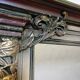 Large antique wooden mirror