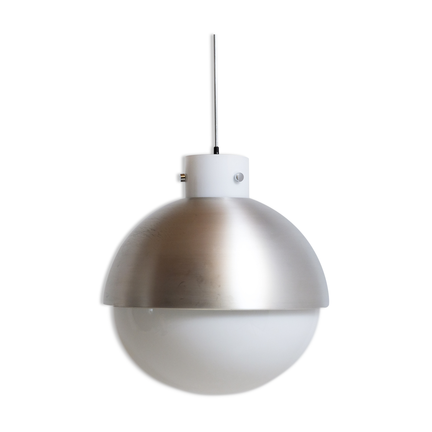 Suspension Limburg 1970's Murano glass and aluminum