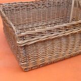 Rectangular basket centerpiece Woven wicker