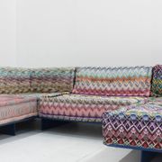 Roche Bobois Mah Jong sofa Missoni design by Hans Hopfer with platform