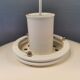 FormLight hanging lamp with multiple layers of shades, a Danish quality product from the 80s.