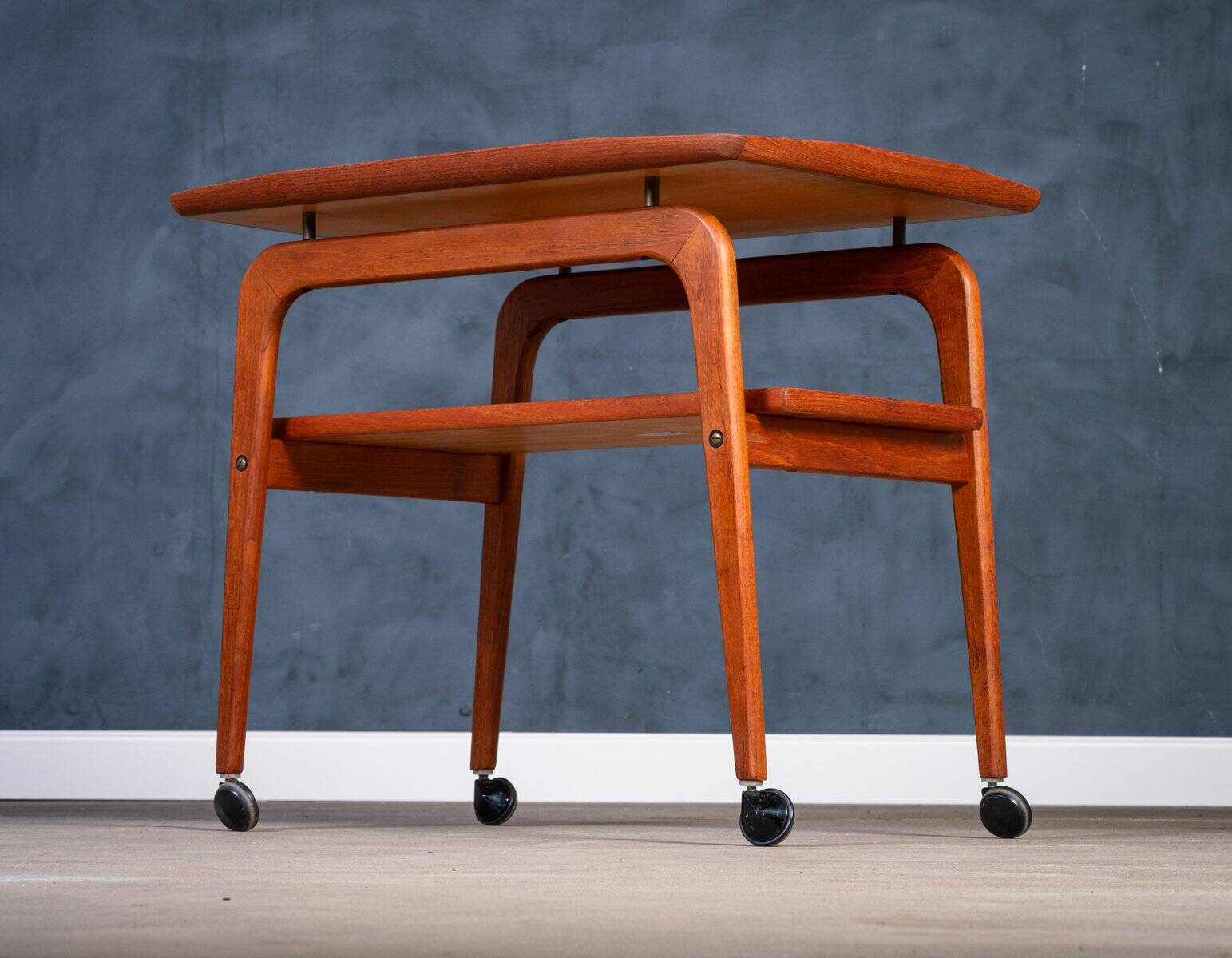 Teak Bar Cart by Arne Hovmand-Olsen for Mogens Kold, 1960s
