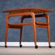 Teak Bar Cart by Arne Hovmand-Olsen for Mogens Kold, 1960s