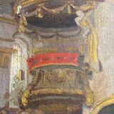 Church interior signed Stichaner