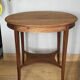 Oval Art Deco pedestal table in oak early twentieth century