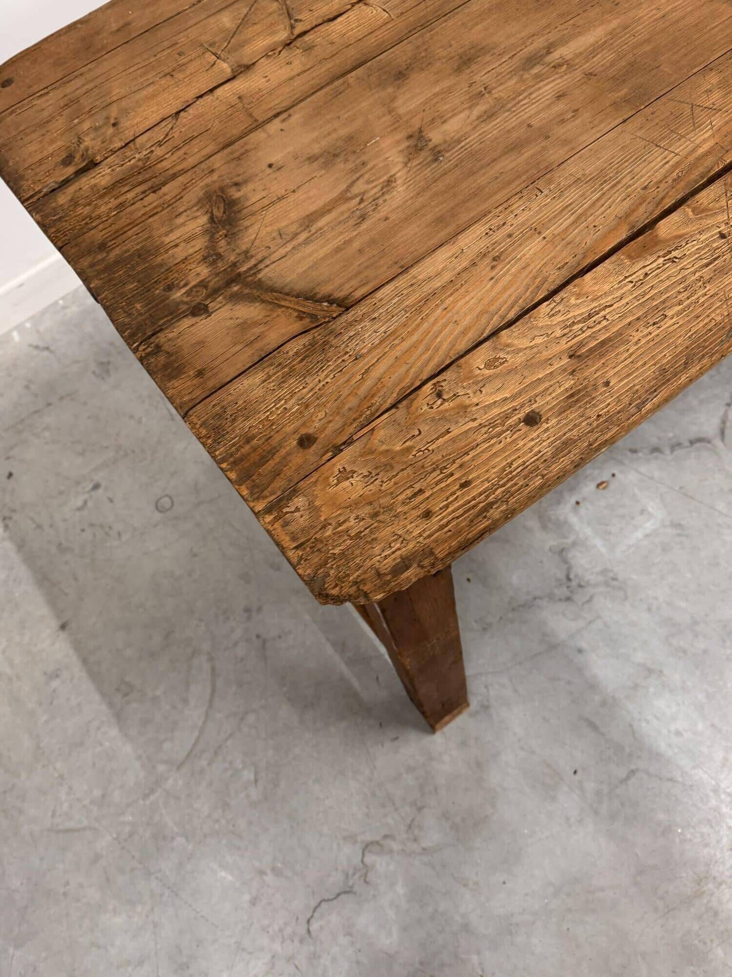 Old wooden monastery table