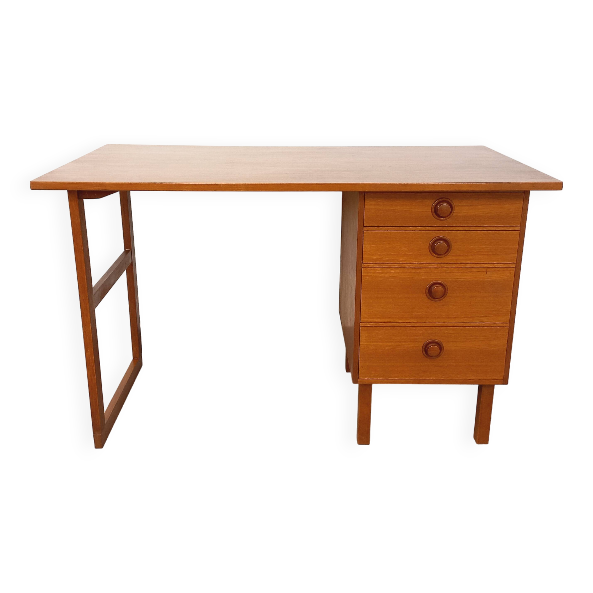 Vintage Scandinavian teak desk from the 60s