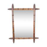 Bamboo style mirror