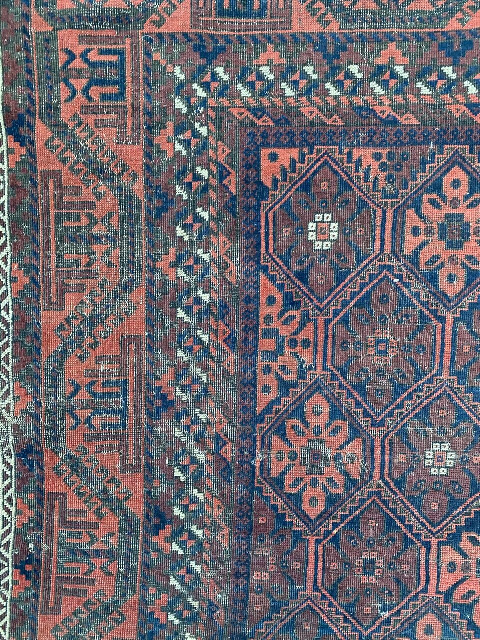 Old carpet Afghan Belutch 122x220 cm