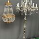 Louis XV style chandelier. Gilded bronze, massive ancient crystal.