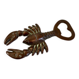 Brass lobster bottle opener