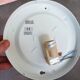 Plafonnier verre pointe diamant Habitat vintage neuf