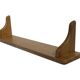 Étagère murale en chêne vintage, étagère à livres, design minimaliste en bois des années 1970