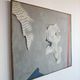 Abstract modernist oil painting by Zvonko Musulin 1974