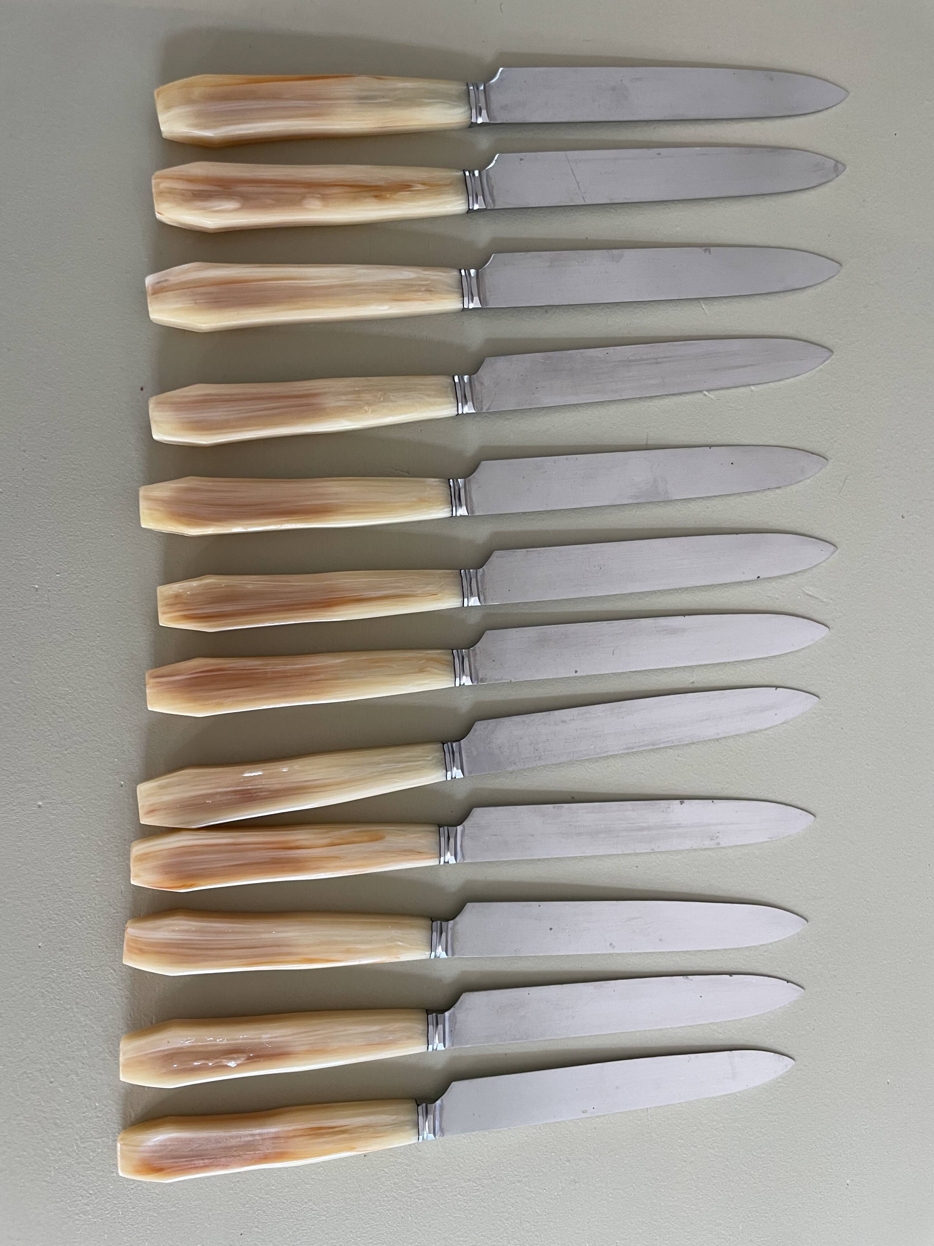 Set of 12 vintage knives