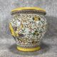 Pot/Cachepot. Italian Renaissance Majolica ceramic. Asiatic style