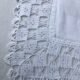 Taie d’oreiller bord crocheté main 78x74cm