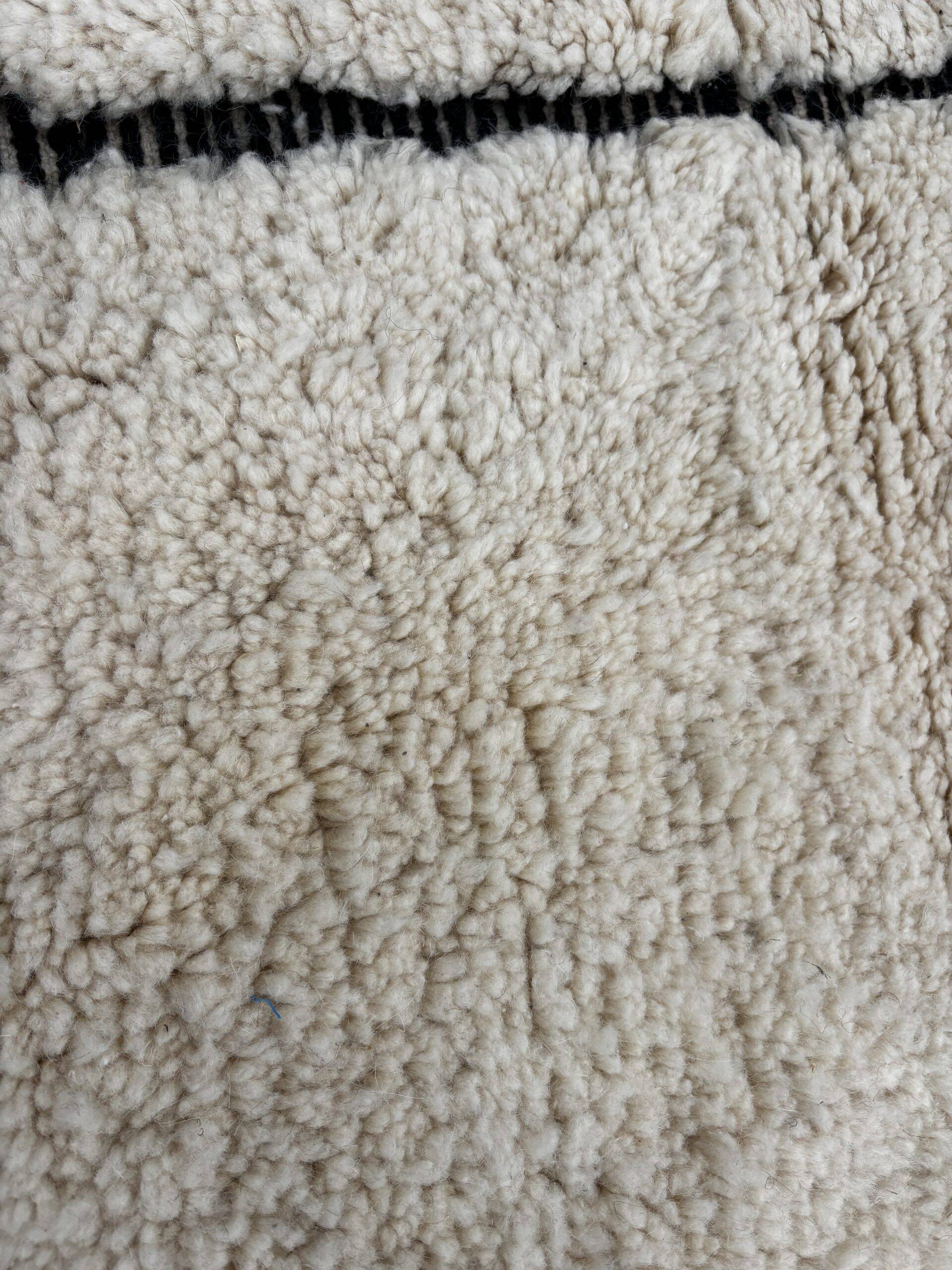 Sala - Custom black and white Moroccan Berber rug
