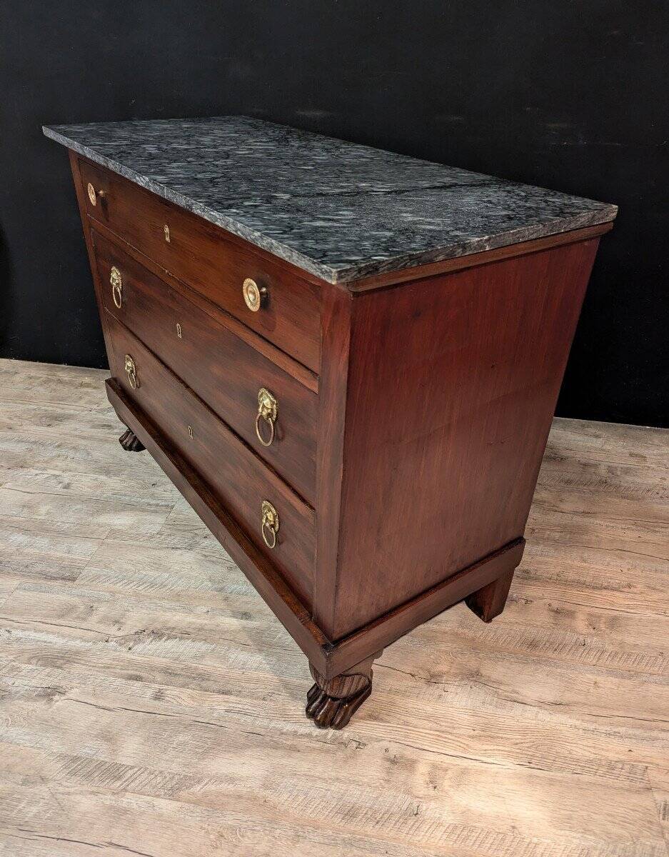 Empire Mahogany Chest of Drawers, Return from Egypt Period