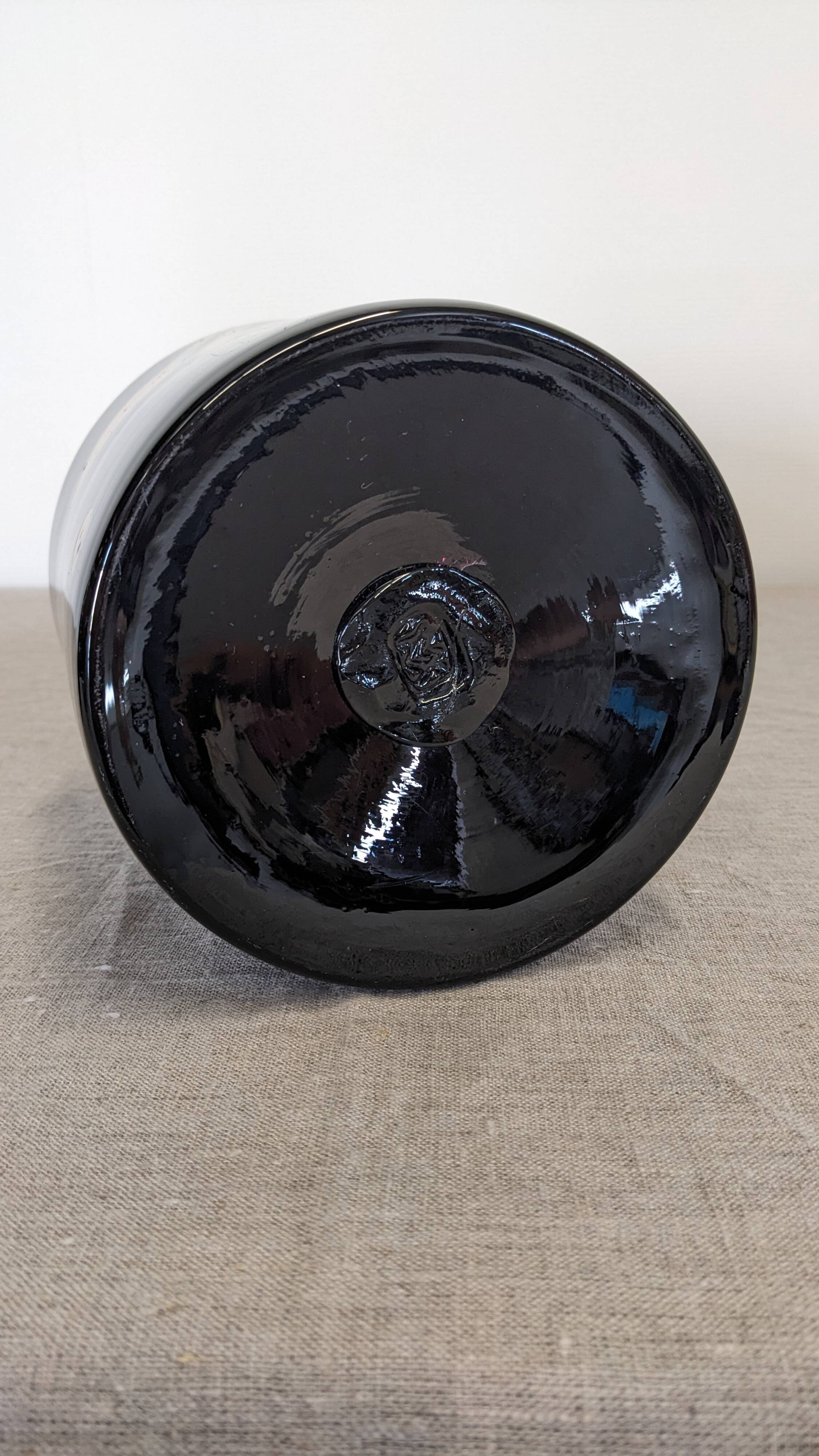 Flacon ou vase XL de Bob le Bleis pour la verrerie Maure Vieil, France 1970