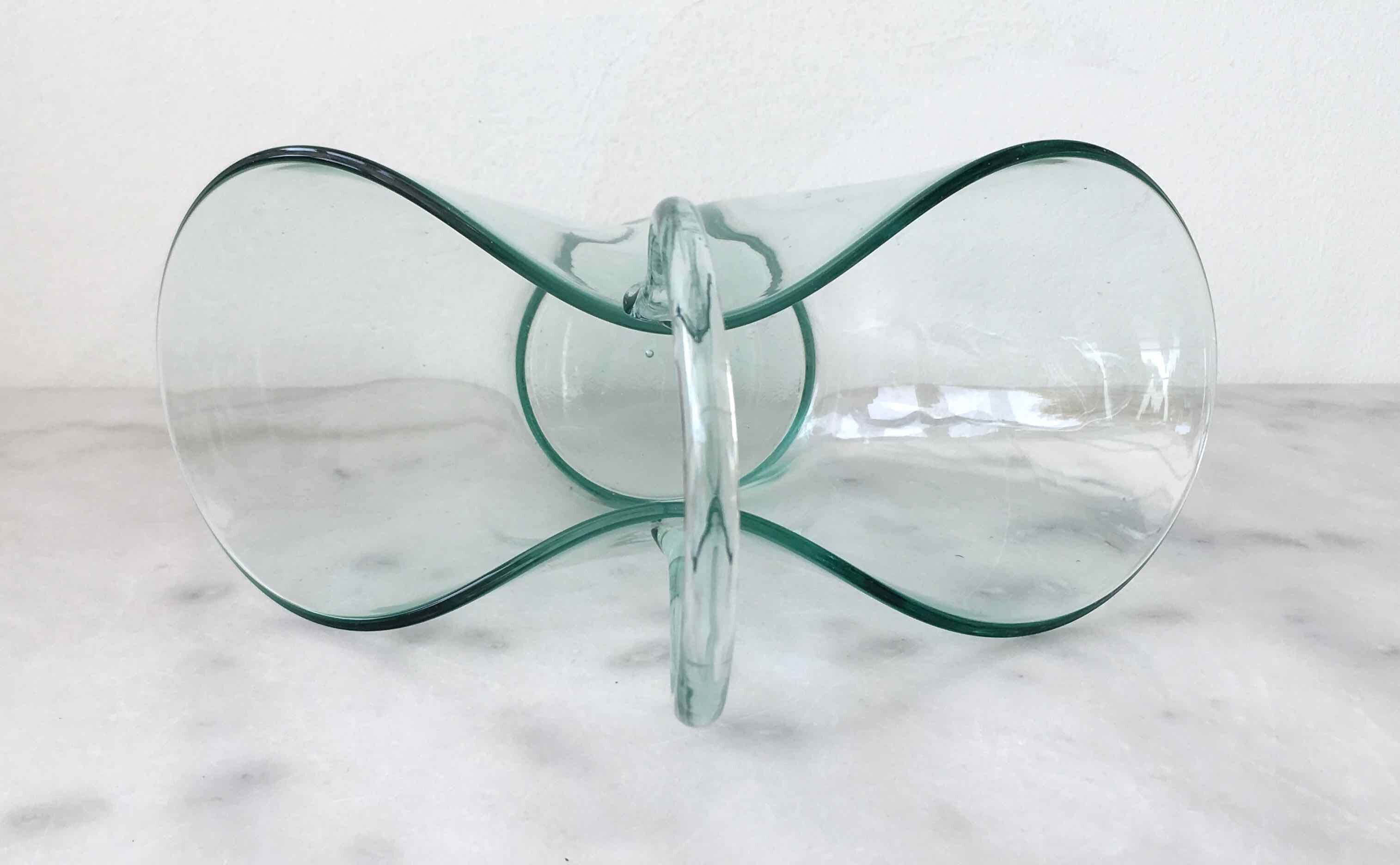 Candy basket blown glass