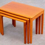 Tables basse gigogne scandinave en teck