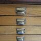 Vintage mahogany filing cabinet with drawers 1950's