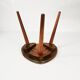 Modernist mahogany flower stand, Germany, 1960s.