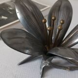 Cendrier decoratif fleurs amovibles vintage