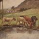 Great French painting landscape from the 20th century
