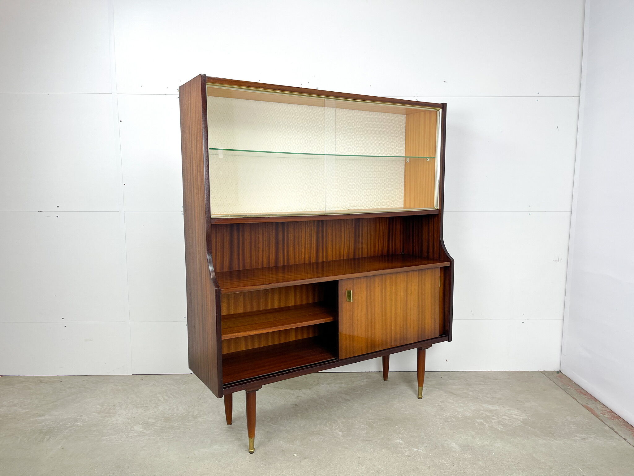 Vintage display cabinet from the sixties